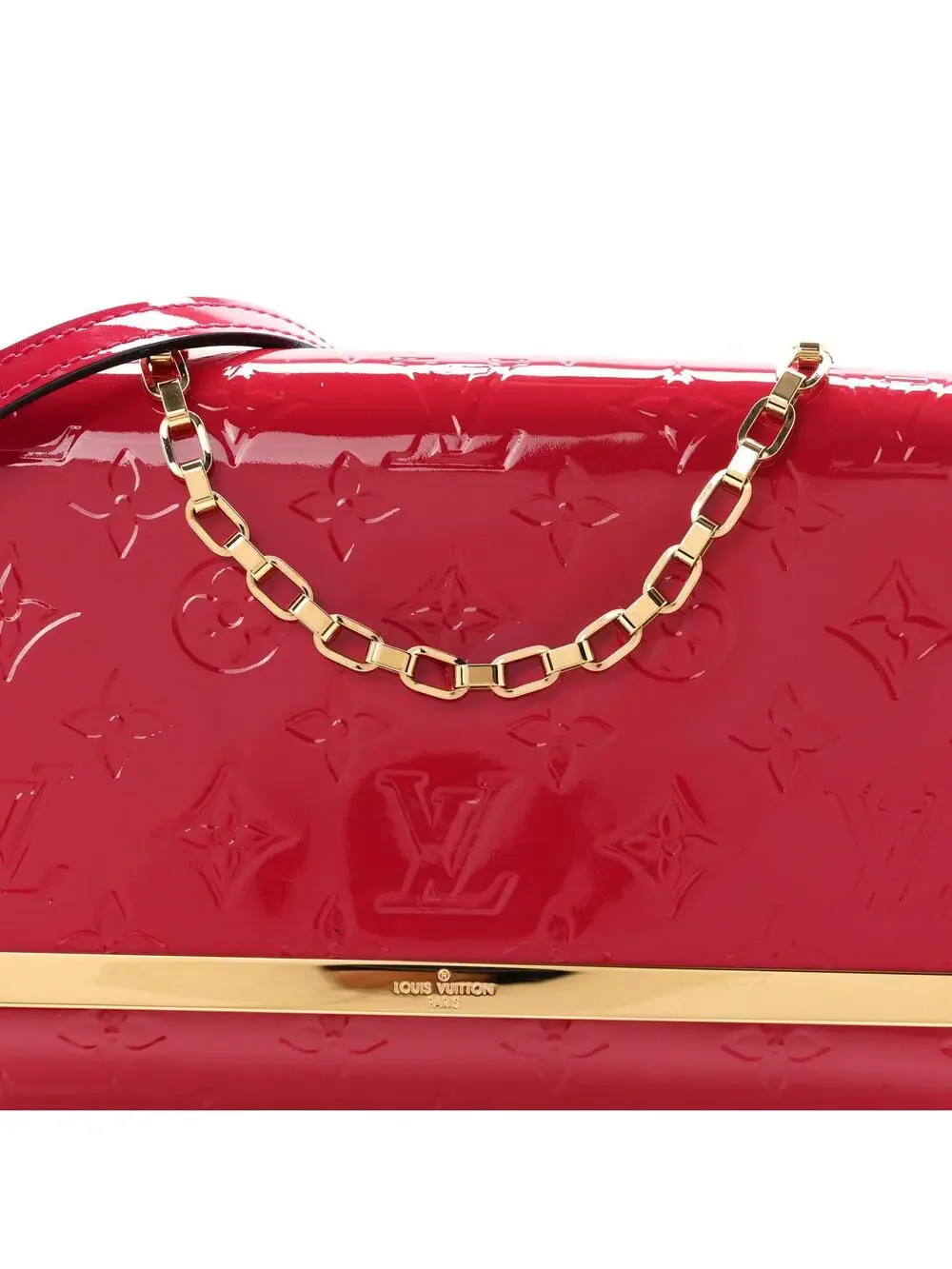 Louis Vuitton Vernis Ana Clutch Rose #333657L79B